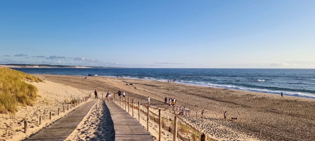 Arrivée sur la Plage de la Pointe