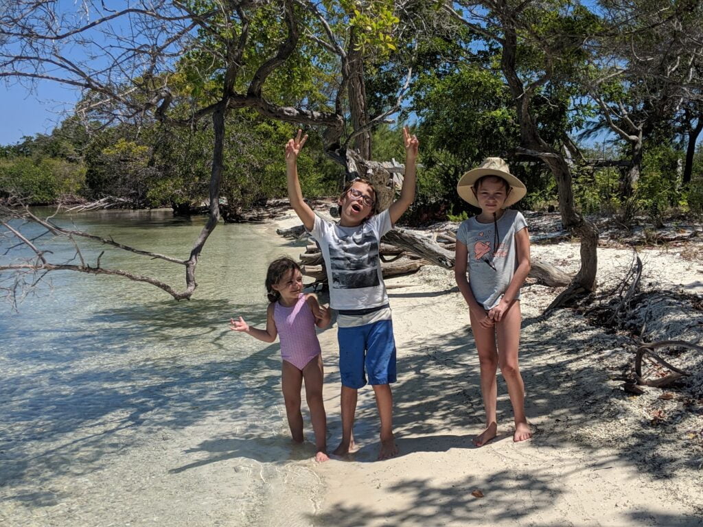 Deserted island in Belize