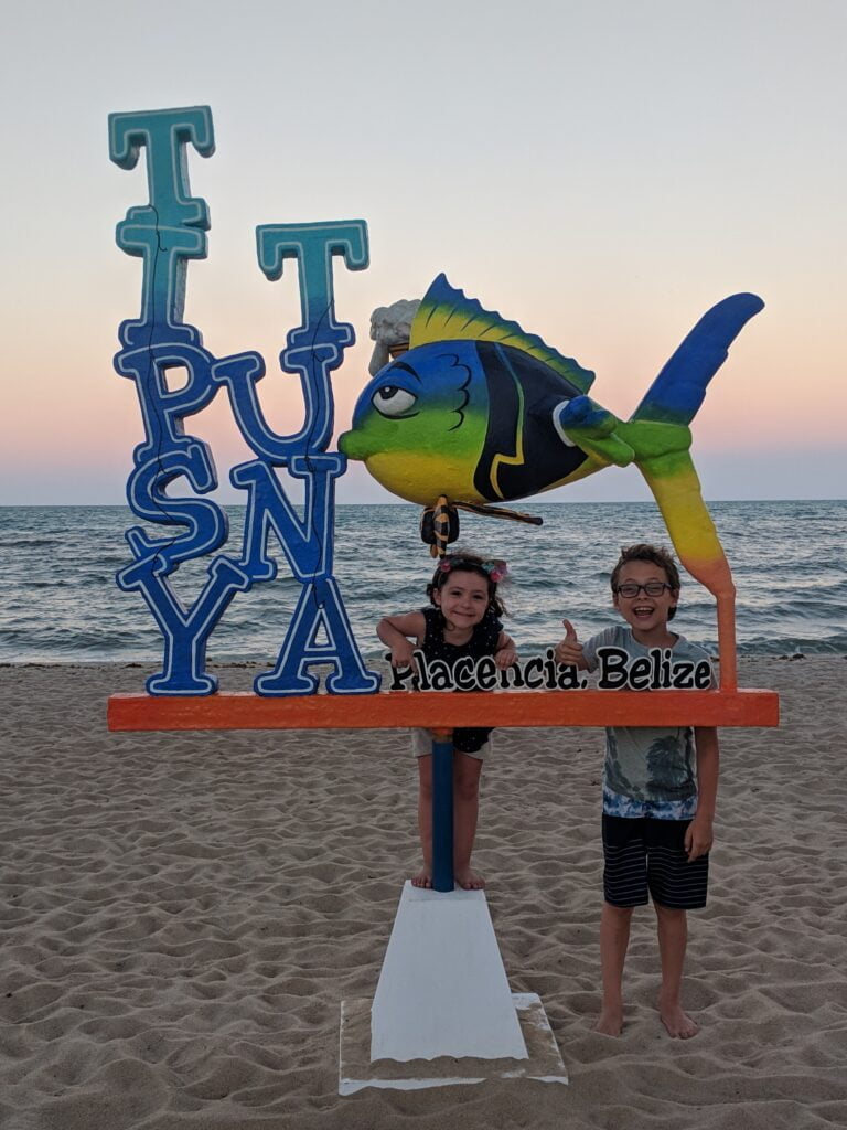 On the beach of Placencia