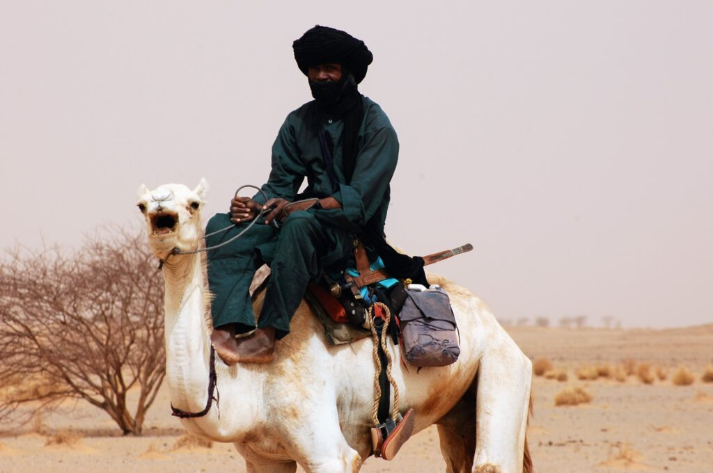 Tuareg in the desert