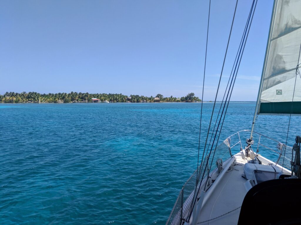 Approaching South Water Caye