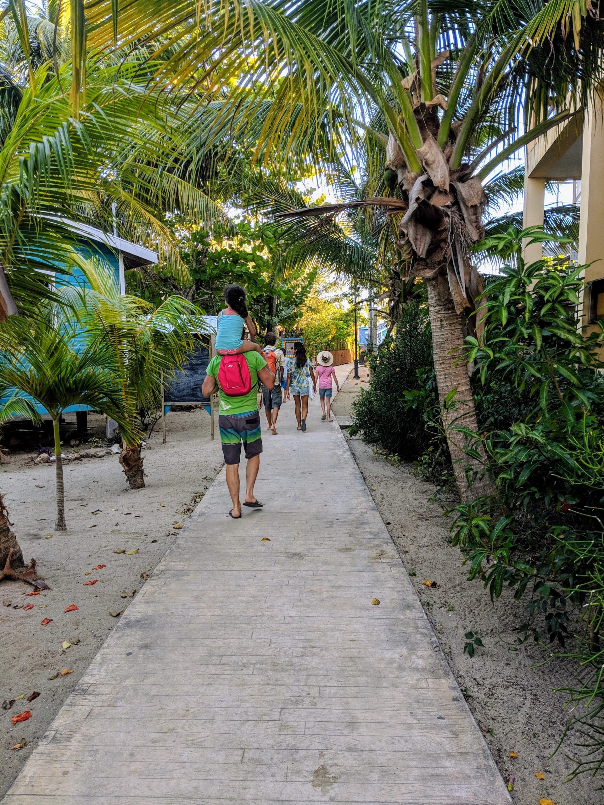 Main street of Placencia, the narrowest street in the world