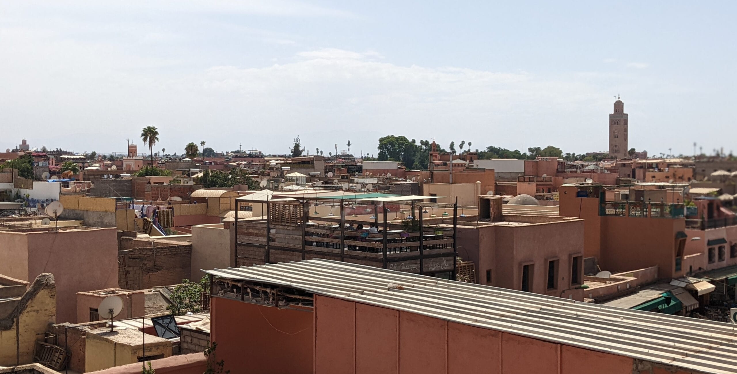 Panoramic view from the terrace of the L'Mida restaurant