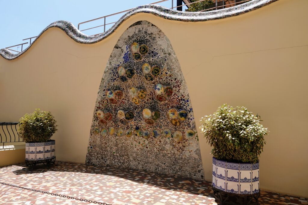 Outdoor patio of Casa Batlló, Barcelona.