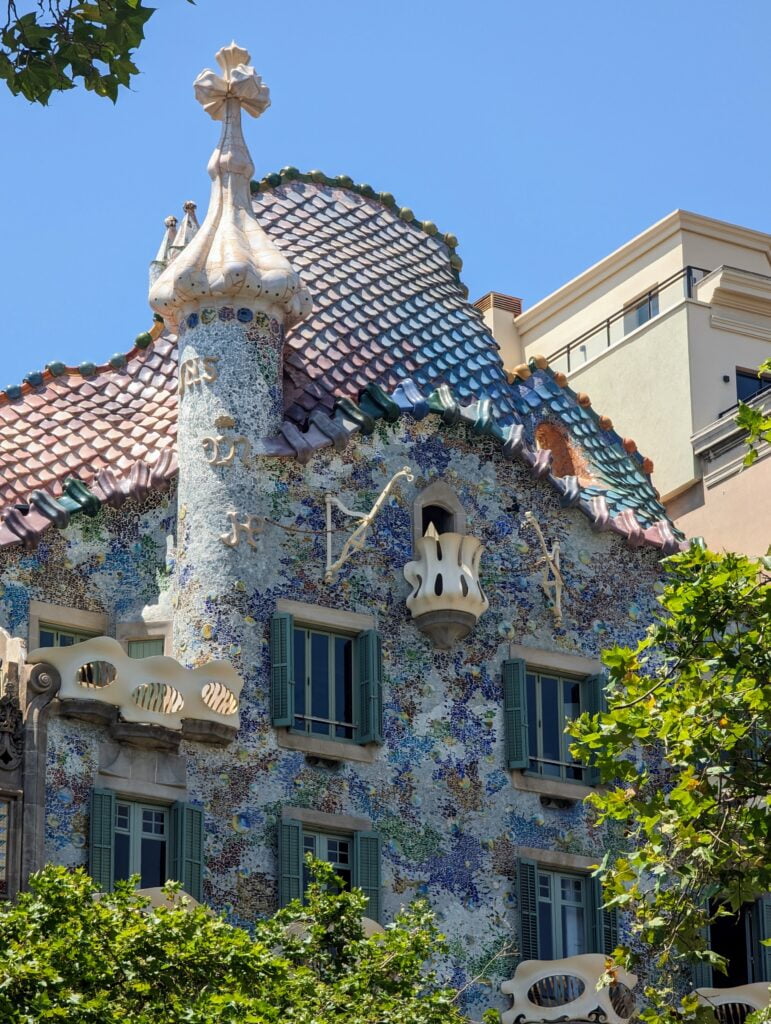 Exterior view of the remarkable Casa Batlló