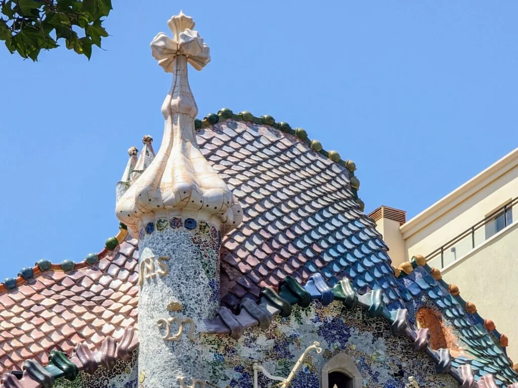 Rooftop of Casa Batlló, Barcelona.