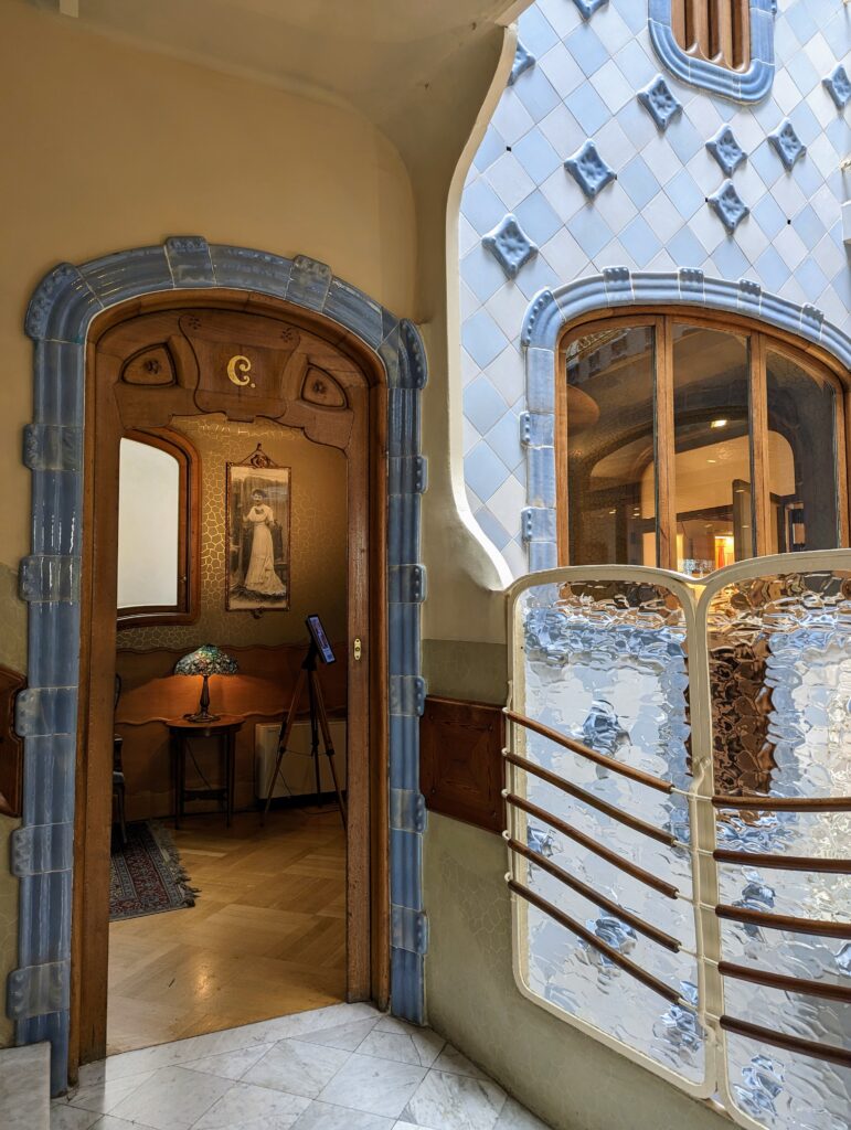 Interior patio of Casa Batlló