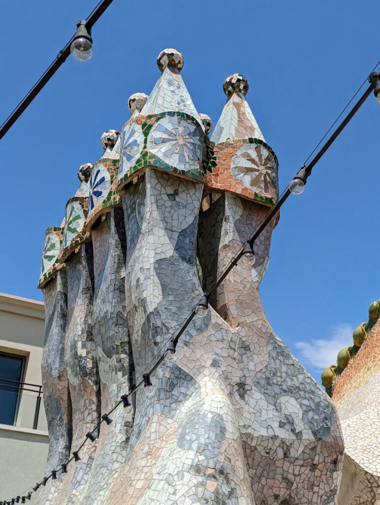 Roof of Casa Batlló in Barcelona