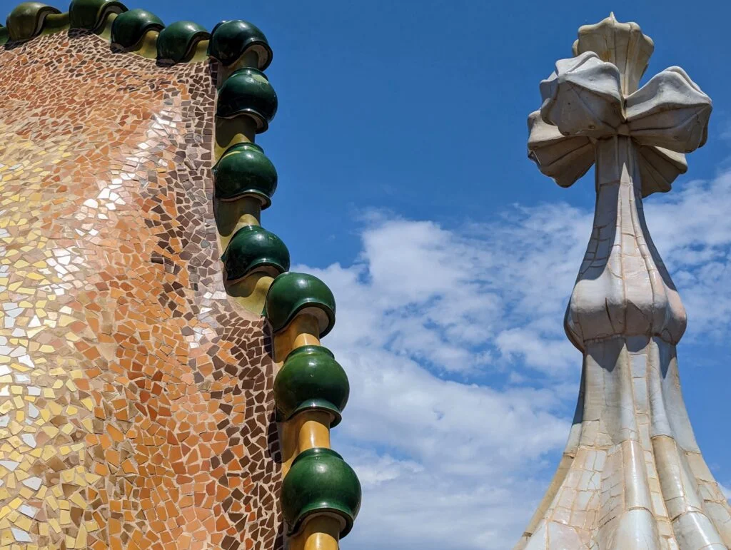 Roof of Casa Batlló in Barcelona