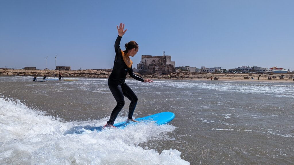 Surfing at Sidi Kaouki