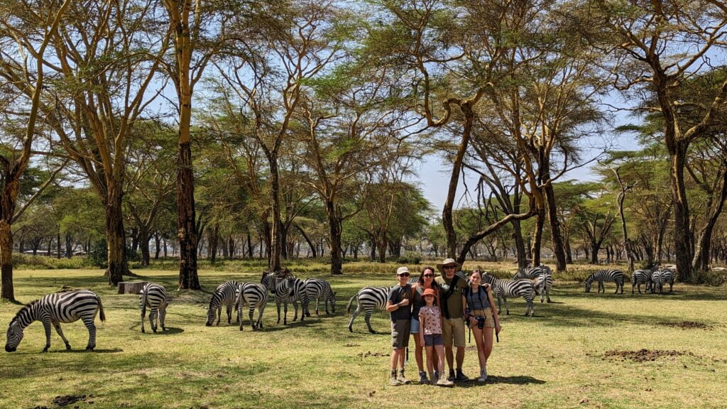 Among the zebras at Sanctuary Farm