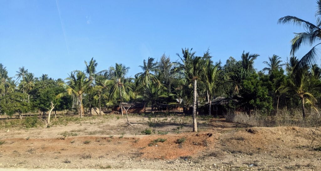 Sur la route entre Mombasa et Watamu