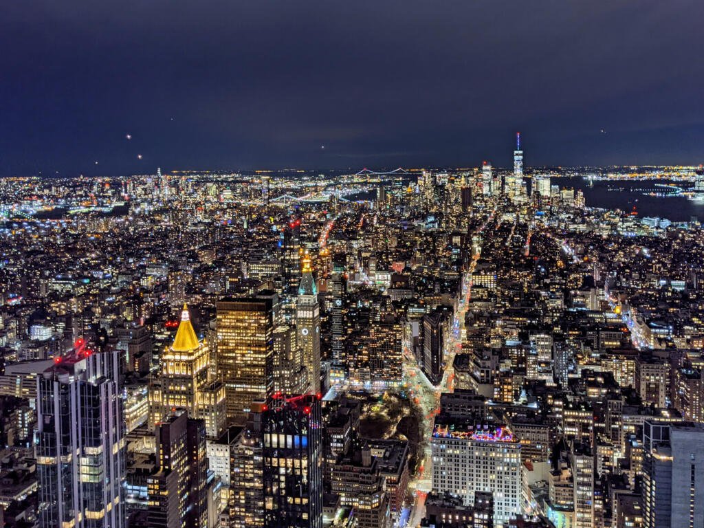 Vue panoramique depuis l'Empire State Building